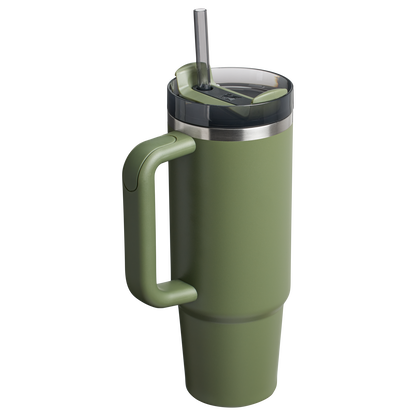 Stanley Quencher H2.O FlowState Tumbler Cup 30 OZ In Dried Pine Green