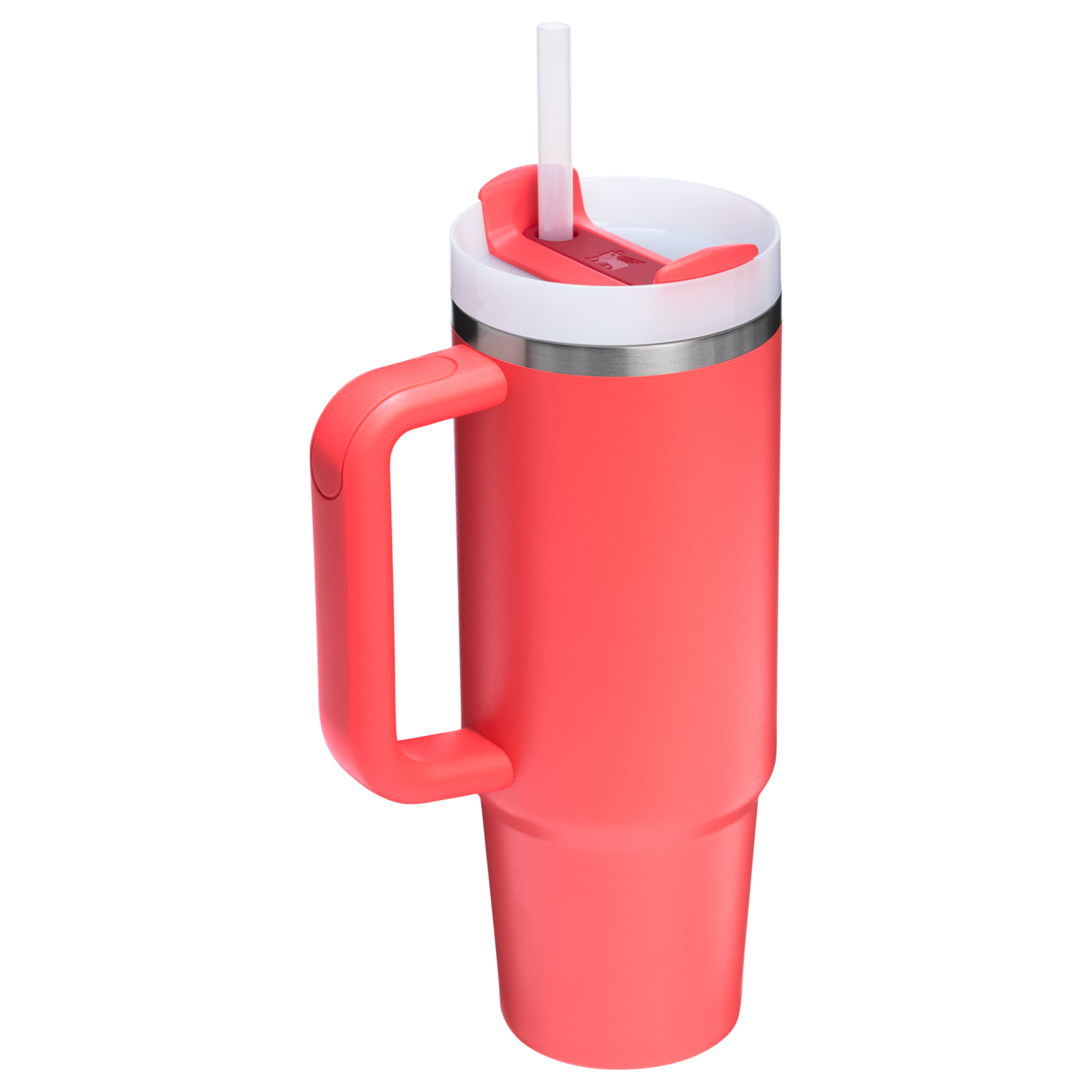 Stanley Quencher H2.O FlowState Tumbler Cup 30 OZ In Hot Coral Red