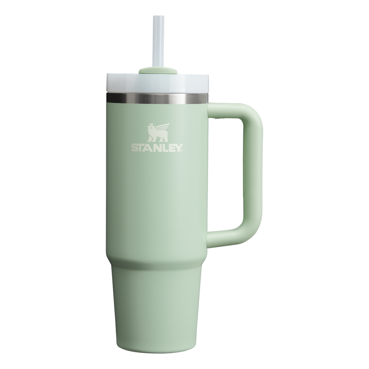 Stanley Quencher H2.O FlowState Tumbler Cup 30 OZ In Matcha Cream Green