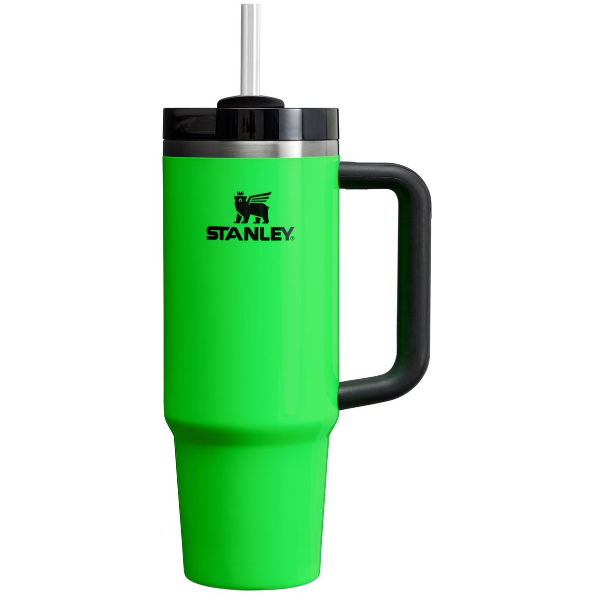 Stanley Quencher H2.O FlowState Tumbler Cup 30 OZ In Neon Green