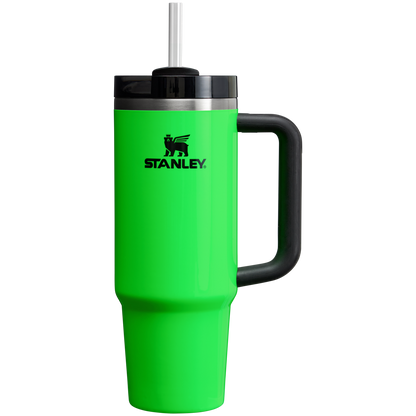 Stanley Quencher H2.O FlowState Tumbler Cup 30 OZ In Neon Green