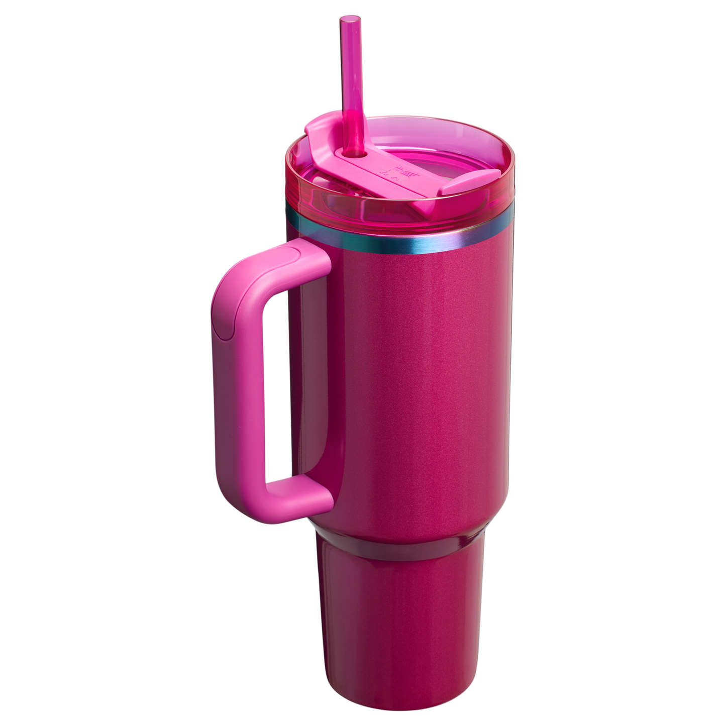 Stanley Valentine's Day 40 OZ Quencher Insulated Tumbler Cup With Straw & Handle In Berry Truffle Pink