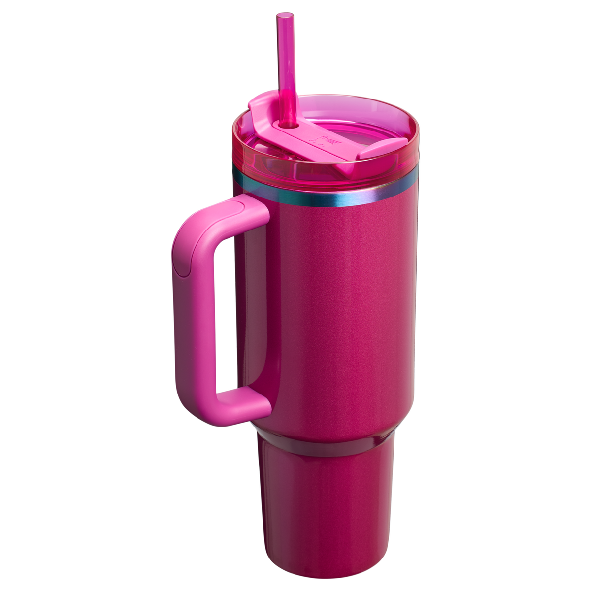 Stanley Valentine's Day 40 OZ Quencher Insulated Tumbler Cup With Straw & Handle In Berry Truffle Pink