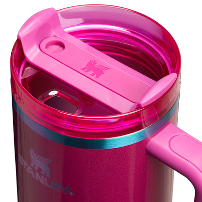 Stanley Valentine's Day 40 OZ Quencher Insulated Tumbler Cup With Straw & Handle In Berry Truffle Pink
