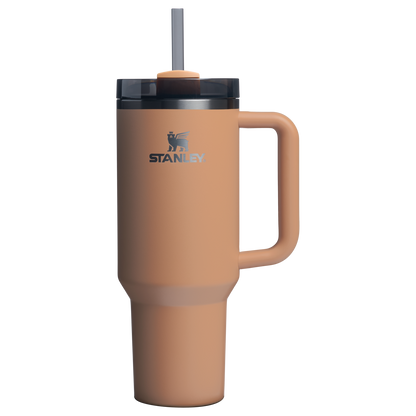 Stanley 40 OZ Quencher Insulated Tumbler Cup In Camel Tan