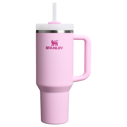 Stanley 40 oz Quencher FlowState Tumbler In Cherry Blossom Pink