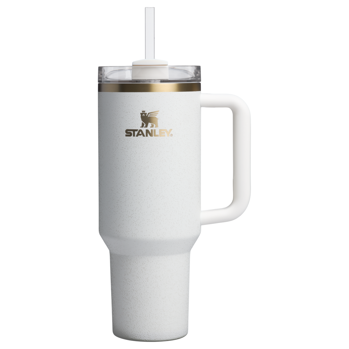 Stanley 40 OZ Quencher Insulated Tumbler Cup In Cream Moon White