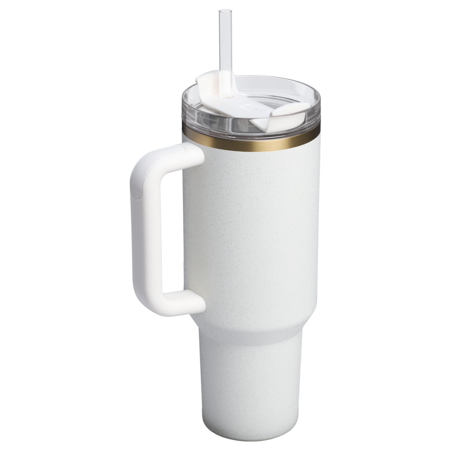 Stanley 40 OZ Quencher Insulated Tumbler Cup In Cream Moon White