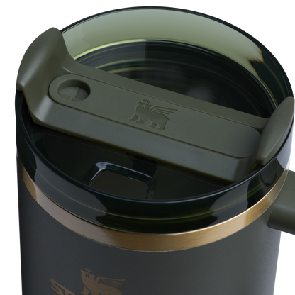 Stanley 40 OZ Quencher Insulated Tumbler Cup In Cypress Green