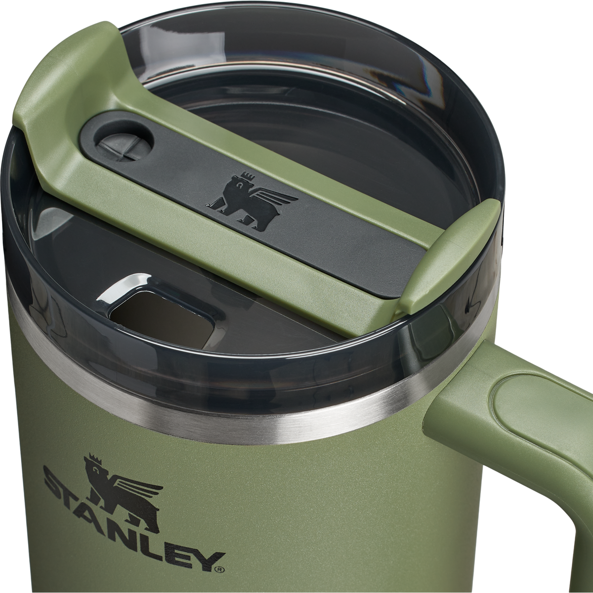 Stanley Quencher H2.O FlowState Tumbler Cup 40 OZ In Dried Pine Green