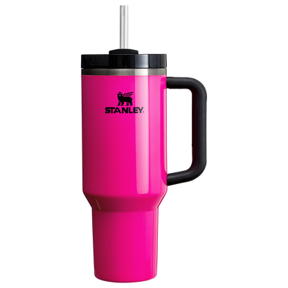 The Stanley Quencher H2.O FlowState Tumbler 40OZ Cup In Electric Pink