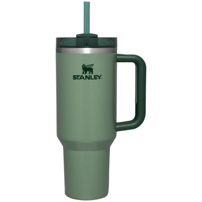 Stanley Quencher Tumbler Cup 40OZ in Hammertone Green