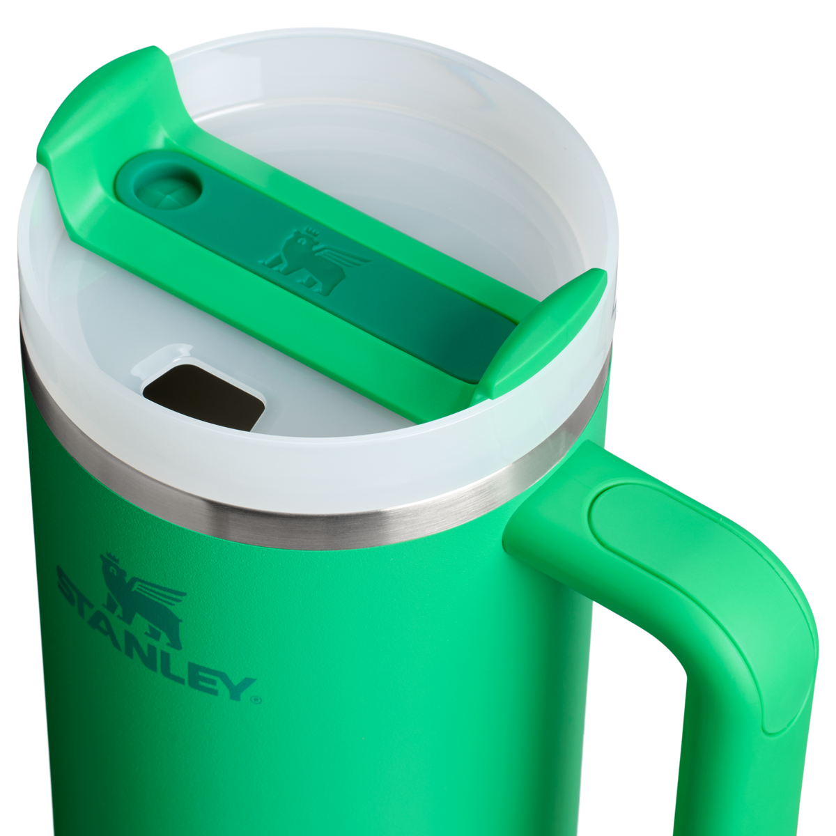 Stanley Quencher H2.O FlowState Tumbler Cup 40 OZ In Meadow Green
