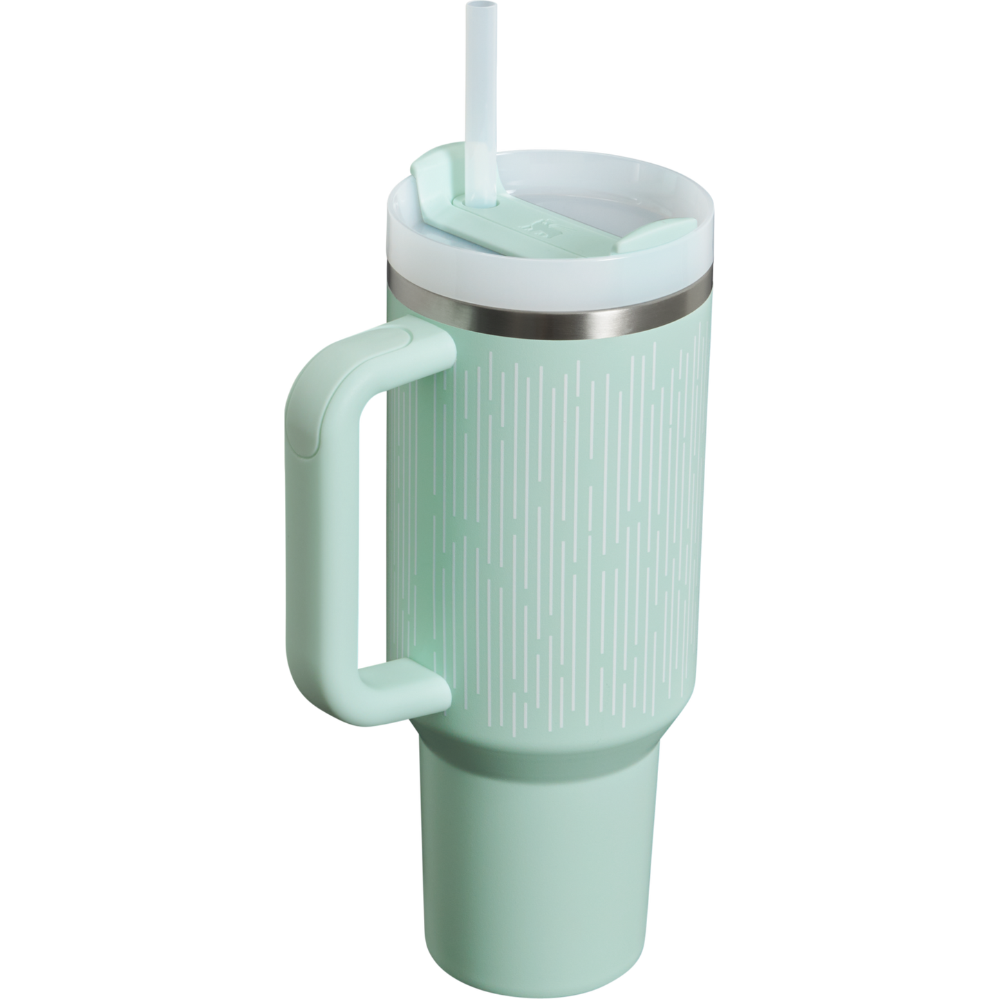 The Stanley Quencher H2.O FlowState Tumbler 40OZ Cup In Mint Soft Rain