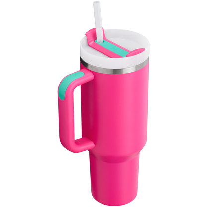 Stanley Quencher H2.O FlowState Insulated Tumbler 40OZ Cup In Passion Pink