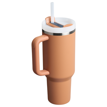 Stanley Quencher H2.O FlowState Tumbler Cup 40 OZ In Toast Tan