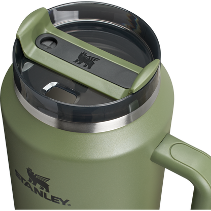 Stanley 64 OZ Stainless Steel Tumbler With Straw In Dried Pine Green