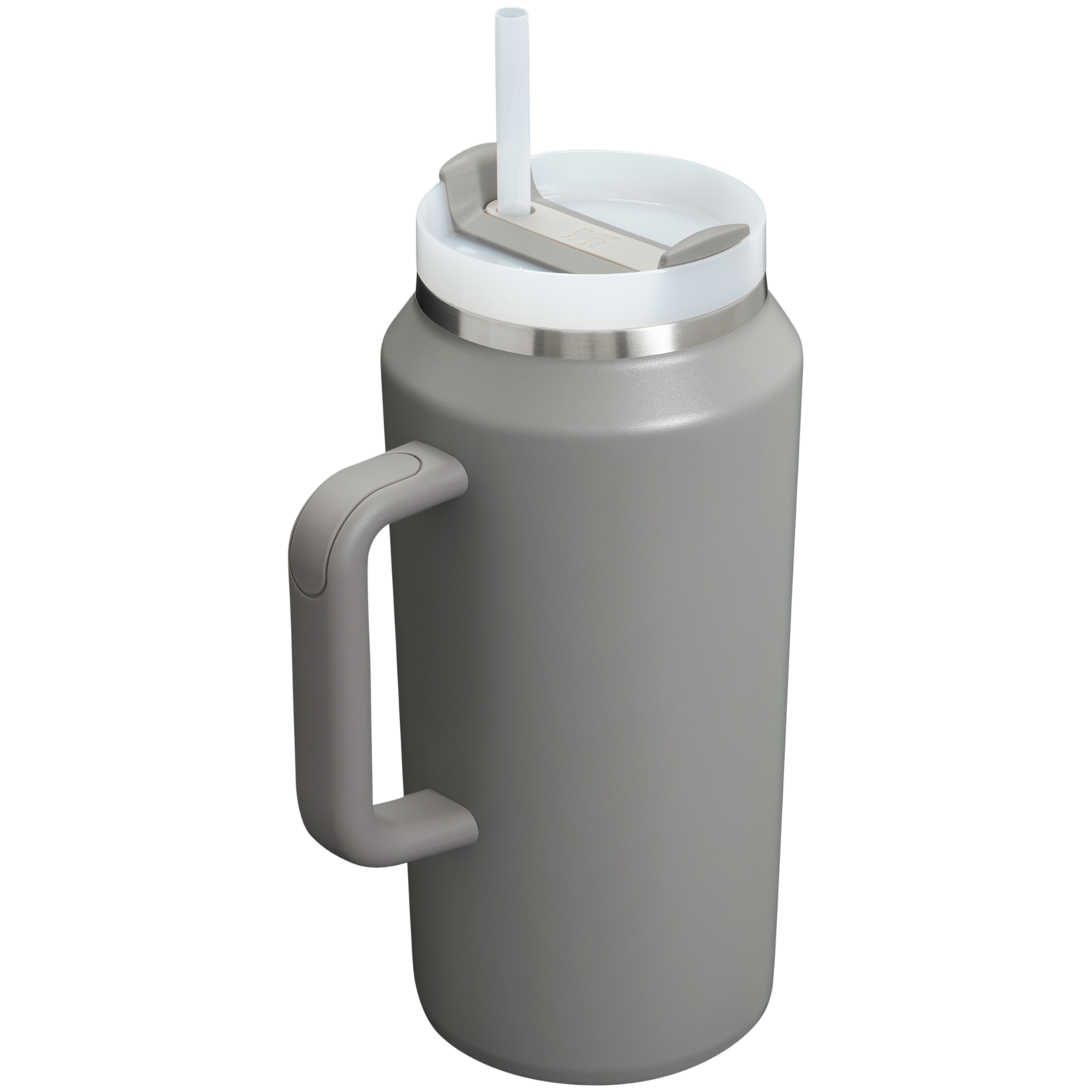 Stanley 64 OZ Stainless Steel Tumbler With Straw In Stone Grey