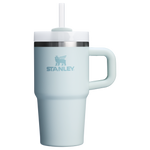 The Quencher H2.O 20 oz FlowState Tumbler with handle and straw in Mist Blue