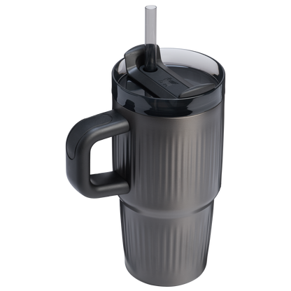 Stanley 20 OZ Quencher Fluted Insulate Tumbler In Black