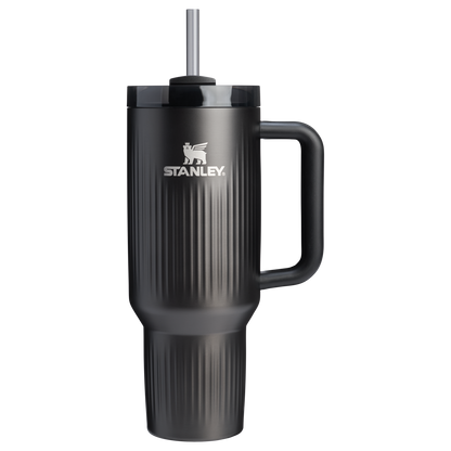 Stanley 40 OZ Quencher Fluted Insulate Tumbler In Black