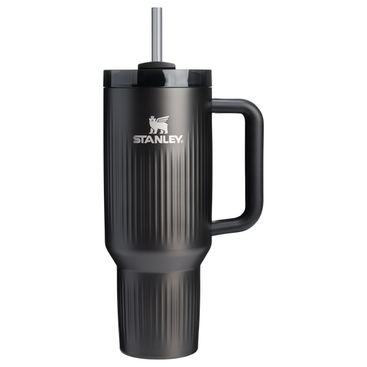Stanley 40 OZ Quencher Fluted Insulate Tumbler In Black