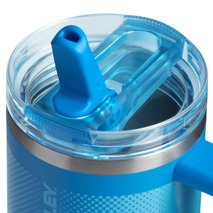The Stanley Quencher ProTour Flip Straw Tumbler 20 OZ in Azure Blue Fade