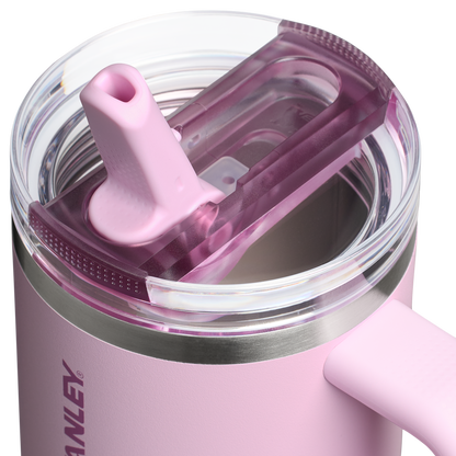 Stanley 20 oz Quencher ProTour Flip Straw Insulated Tumbler Cup In Cherry Blossom Pink