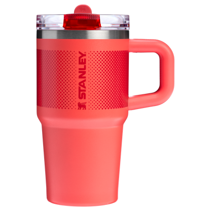 Stanley 20 OZ ProTour Flip Straw Tumbler Cup In Hot Coral Red
