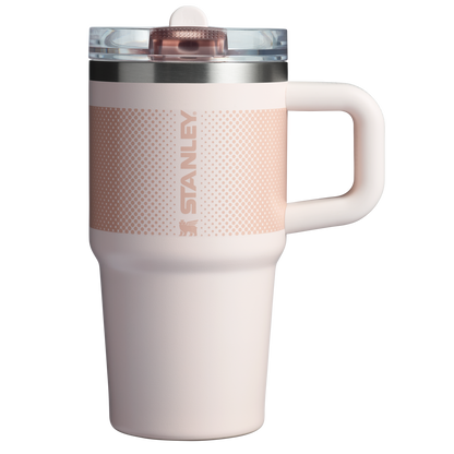 The Stanley Quencher ProTour Flip Straw Tumbler 20 OZ in Rose Quartz Fade