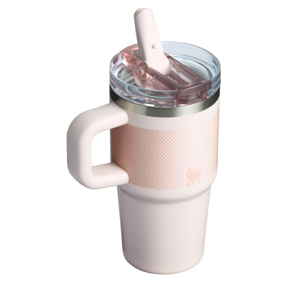The Stanley Quencher ProTour Flip Straw Tumbler 20 OZ in Rose Quartz Fade