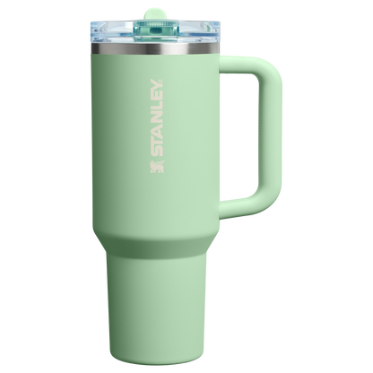 Stanley 40 OZ Quencher ProTour Stainless Steel Tumbler In PIstachio Green with Flip Straw