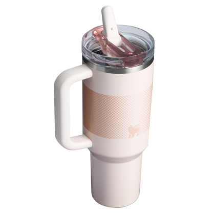 The Stanley Quencher ProTour Flip Straw Tumbler 40 OZ in Rose Quartz
