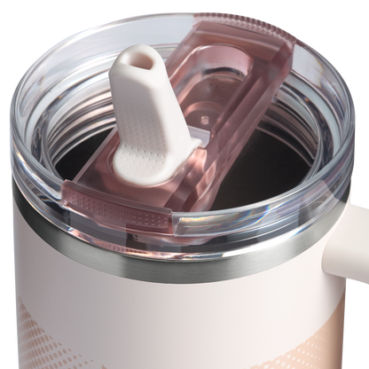 The Stanley Quencher ProTour Flip Straw Tumbler 40 OZ in Rose Quartz