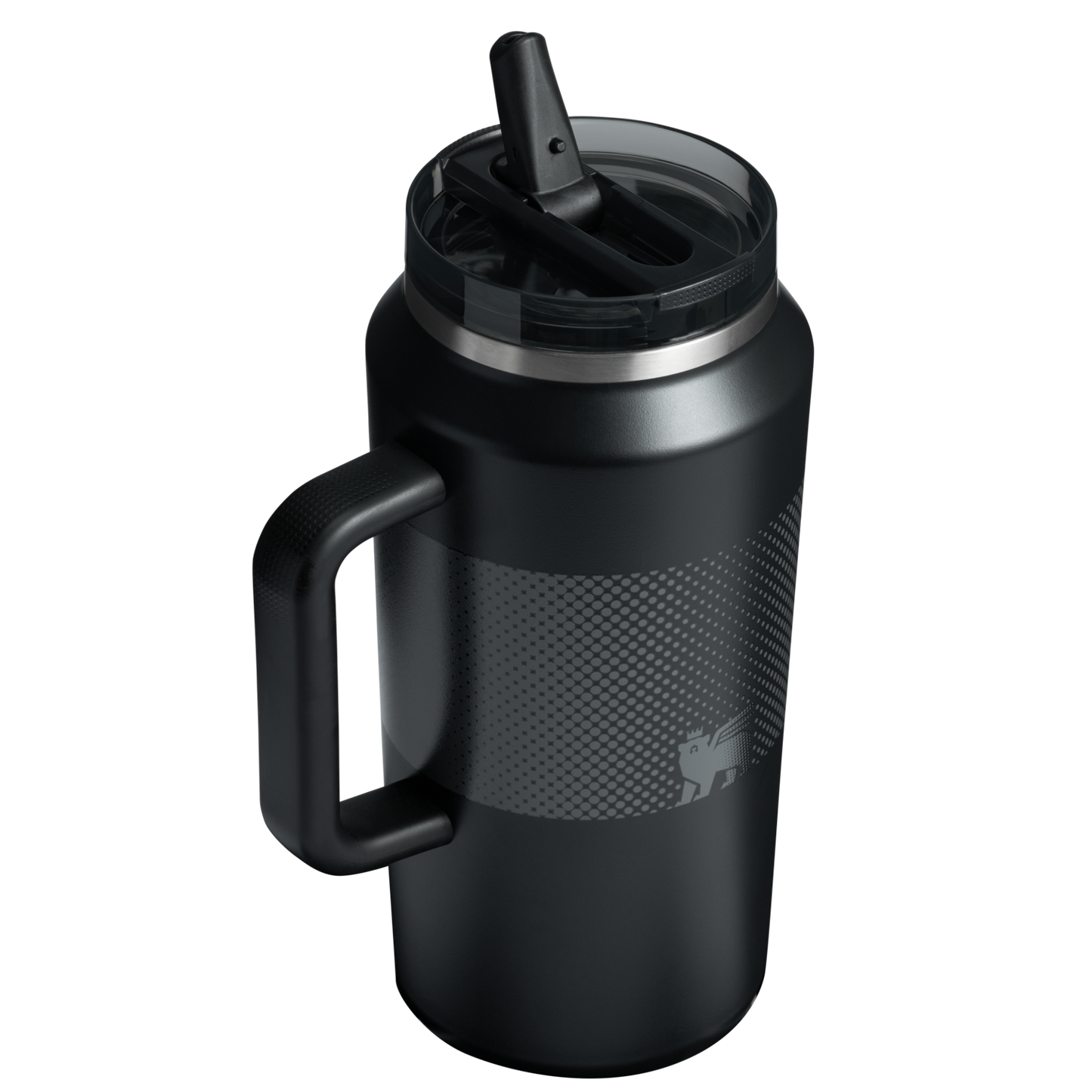 The Stanley Quencher Pro Tour Flip Straw Tumbler 64 OZ In Black 2.0 Fade