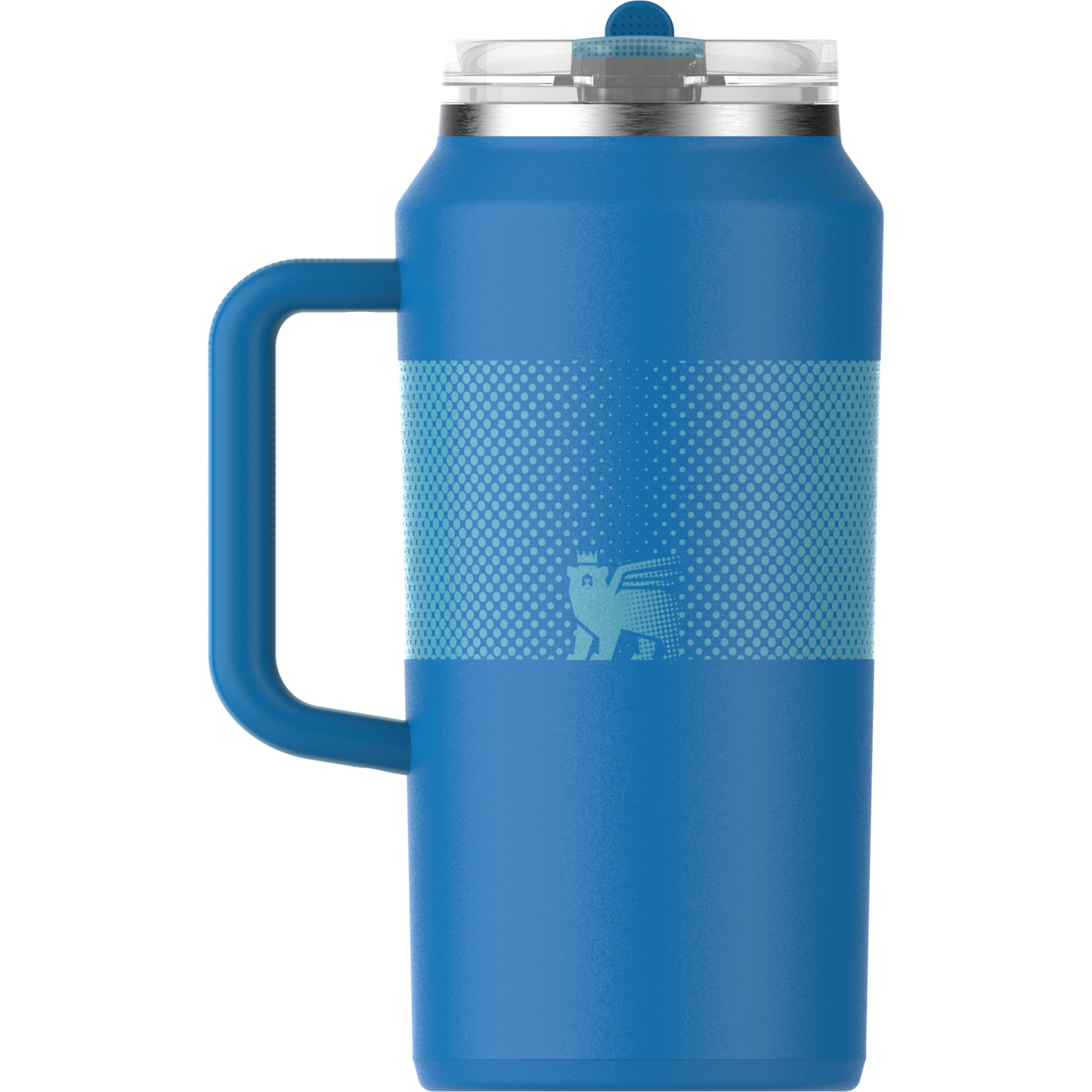 The Quencher ProTour Flip Straw Insulated Tumbler 64 OZ In Azure Blue