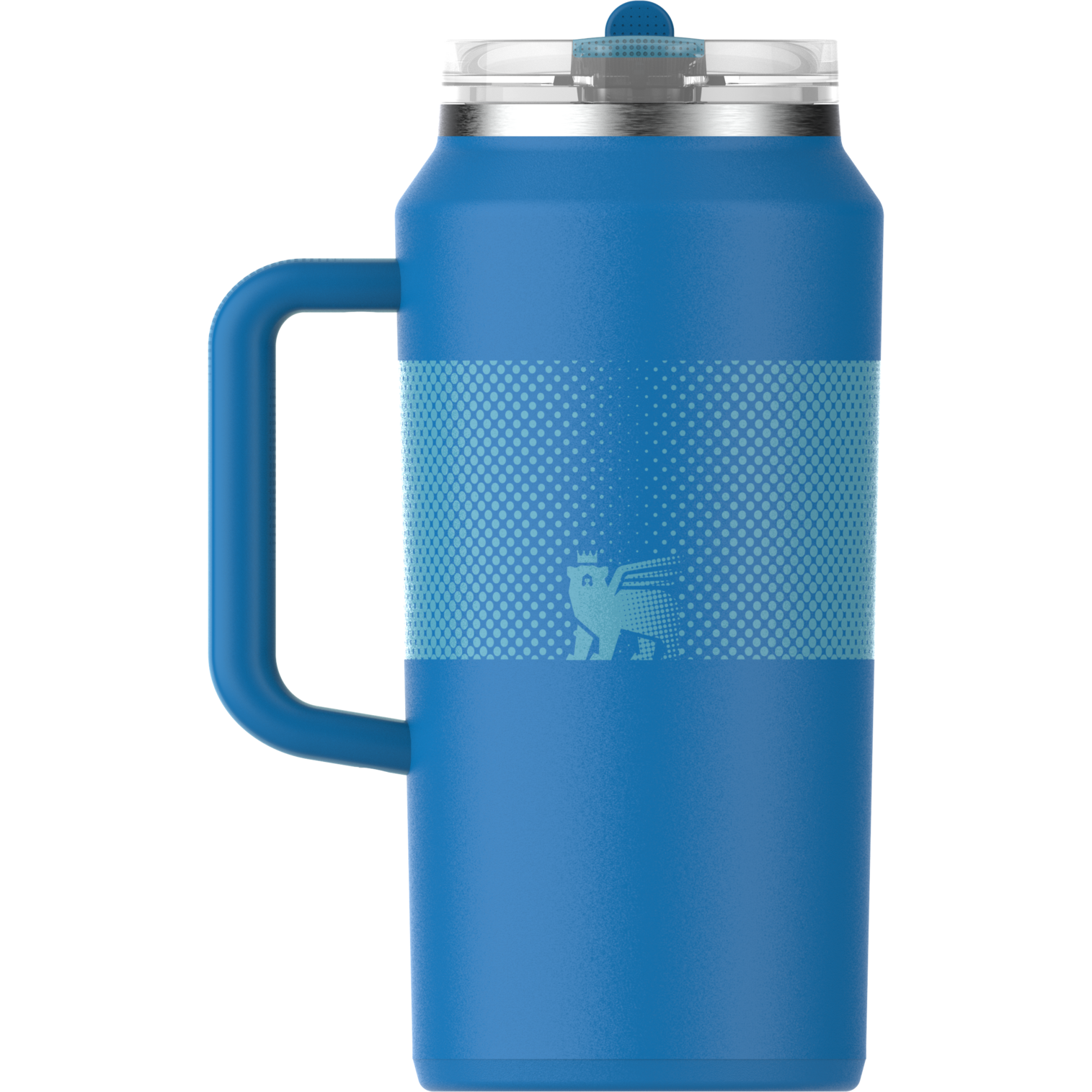The Quencher ProTour Flip Straw Insulated Tumbler 64 OZ In Azure Blue
