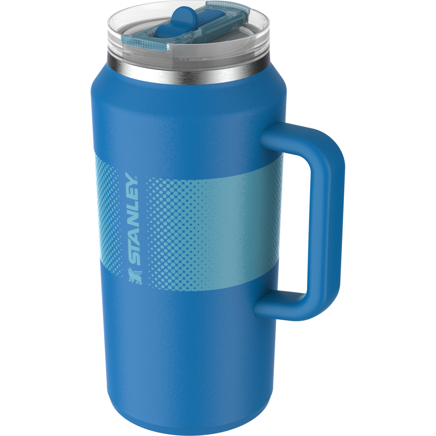 The Quencher ProTour Flip Straw Insulated Tumbler 64 OZ In Azure Blue