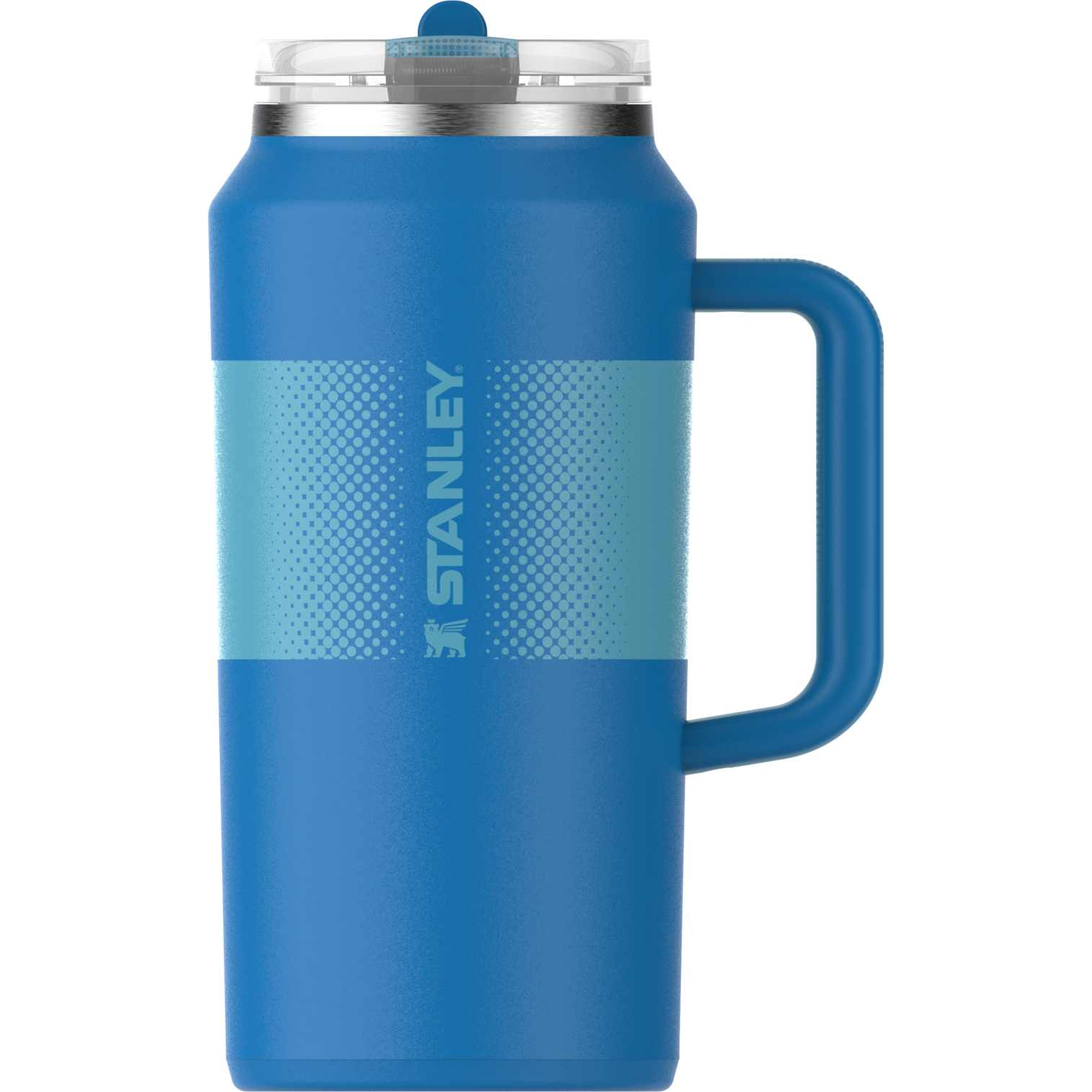 The Quencher ProTour Flip Straw Insulated Tumbler 64 OZ In Azure Blue