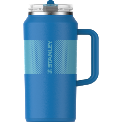 The Quencher ProTour Flip Straw Insulated Tumbler 64 OZ In Azure Blue