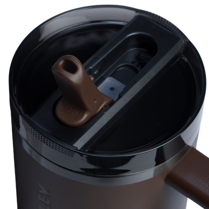 The Stanley Quencher ProTour Flip Straw Insulated Tumbler 40 OZ Cup In Espresso Brown