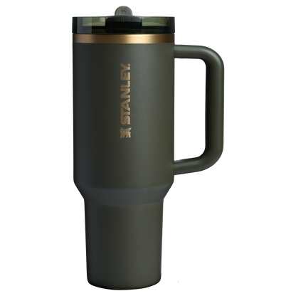 The Stanley Quencher ProTour Flip Straw Insluated Tumbler 40 Oz in Cyprus Green