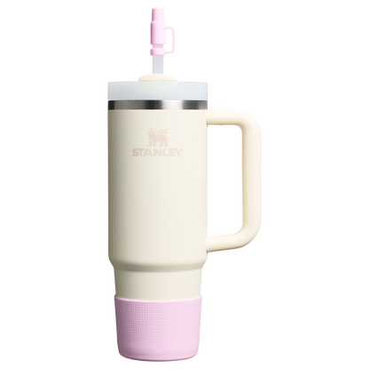 Stanley Quencher Tumbler Boot & Straw Cover For 20 to 30 OZ Cups In Cherry Blossom Pink