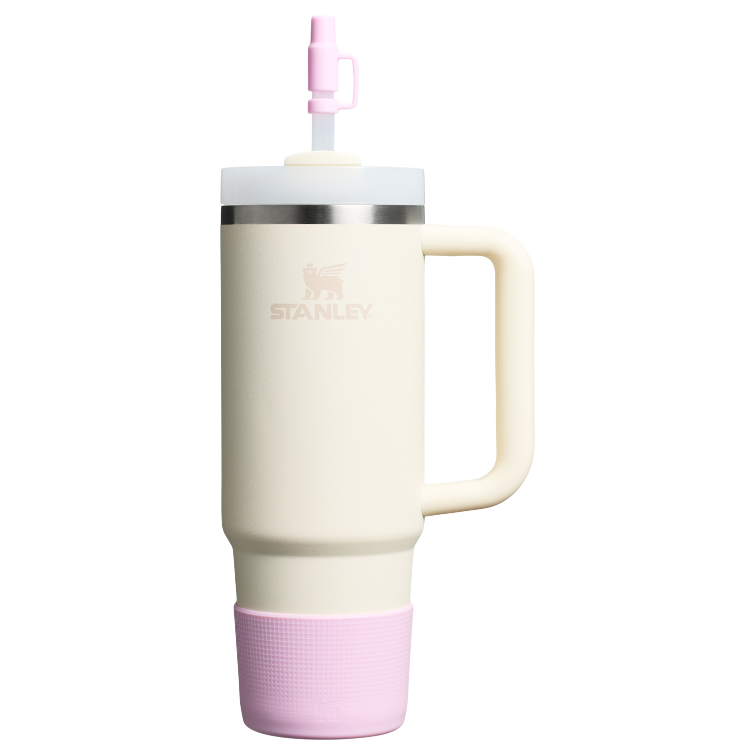 Stanley Quencher Tumbler Boot & Straw Cover For 20 to 30 OZ Cups In Cherry Blossom Pink