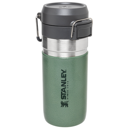 Stanley 16 OZ Quick Flip Go Water Bottle In Hammertone Green