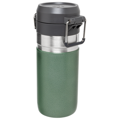Stanley 16 OZ Quick Flip Go Water Bottle In Hammertone Green
