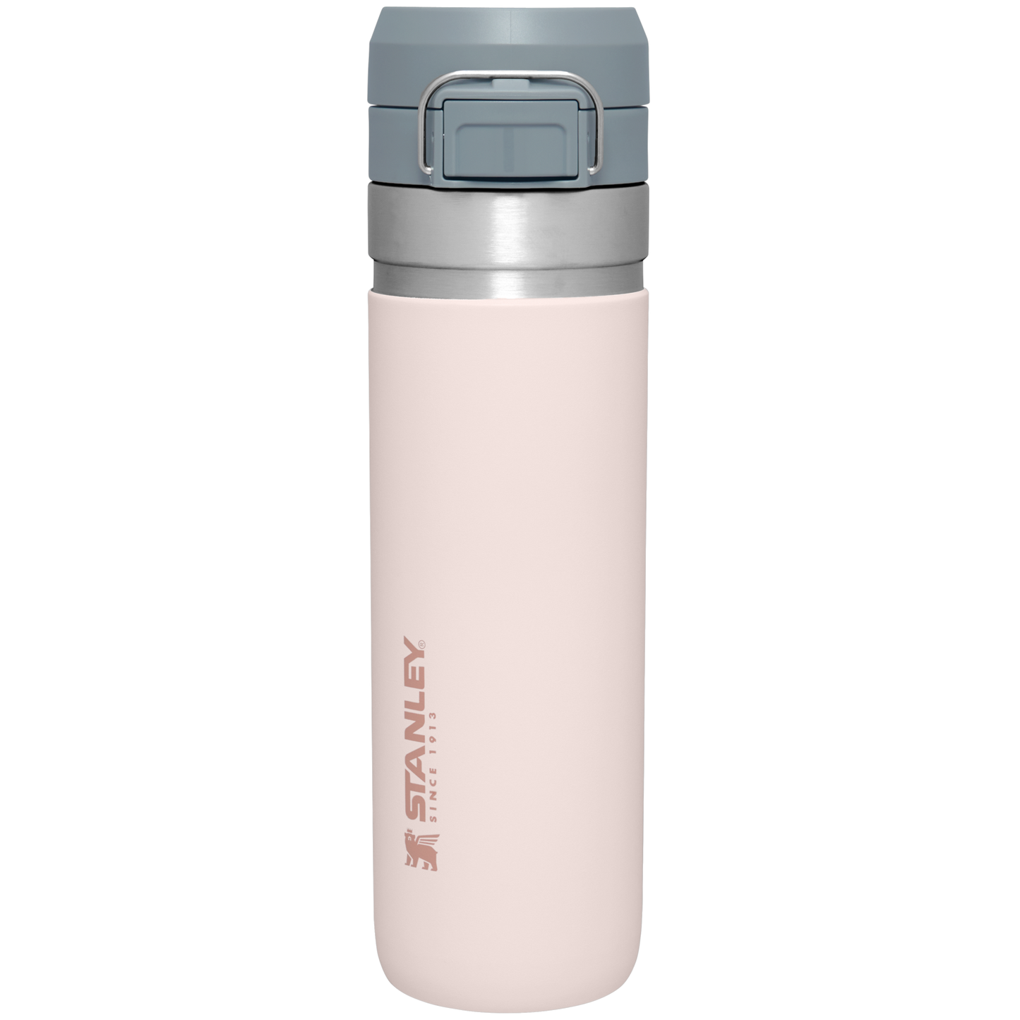 Stanley 24 OZ Quick Flip GO Water Bottle In Rose Quartz Pink