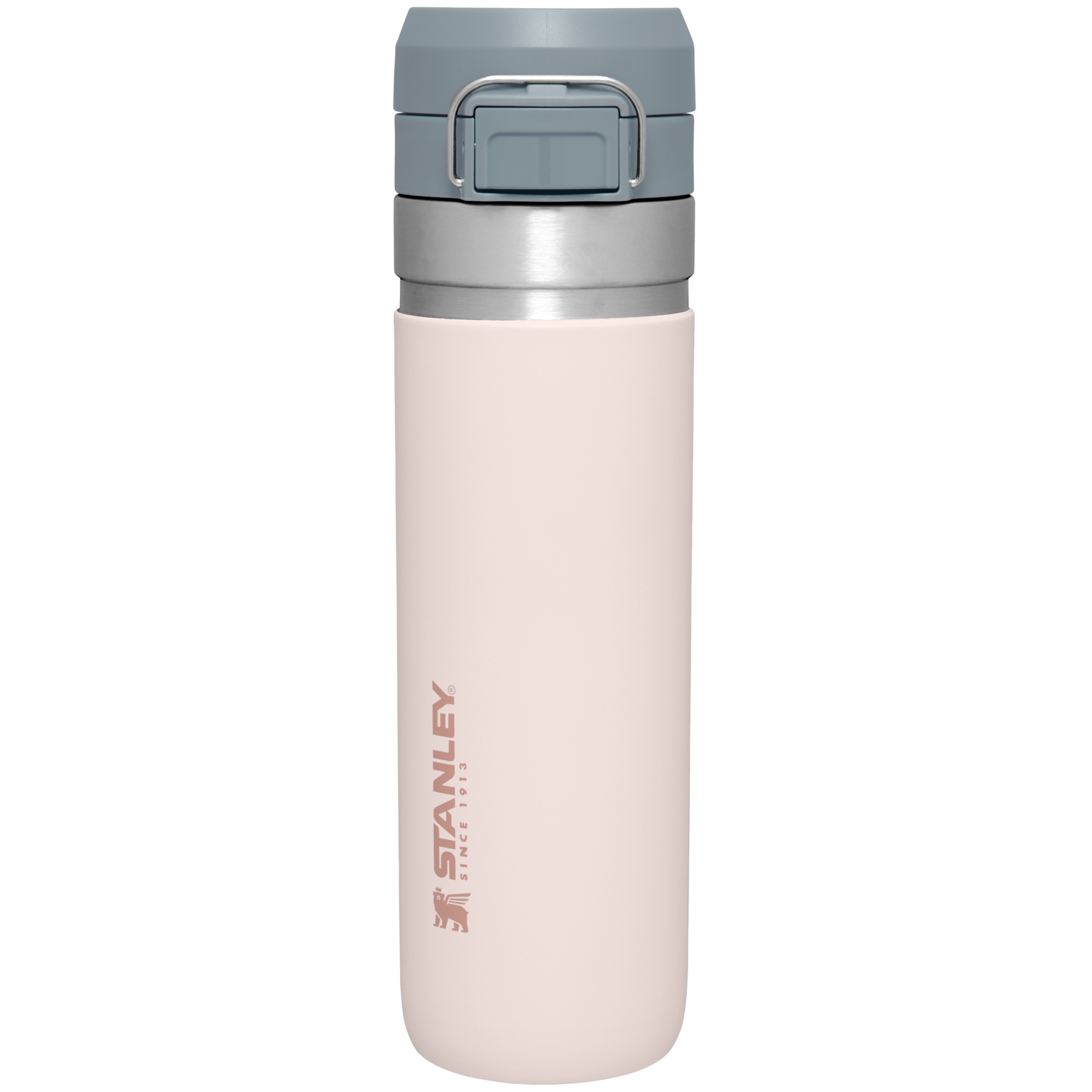 Stanley 24 OZ Quick Flip GO Water Bottle In Rose Quartz Pink