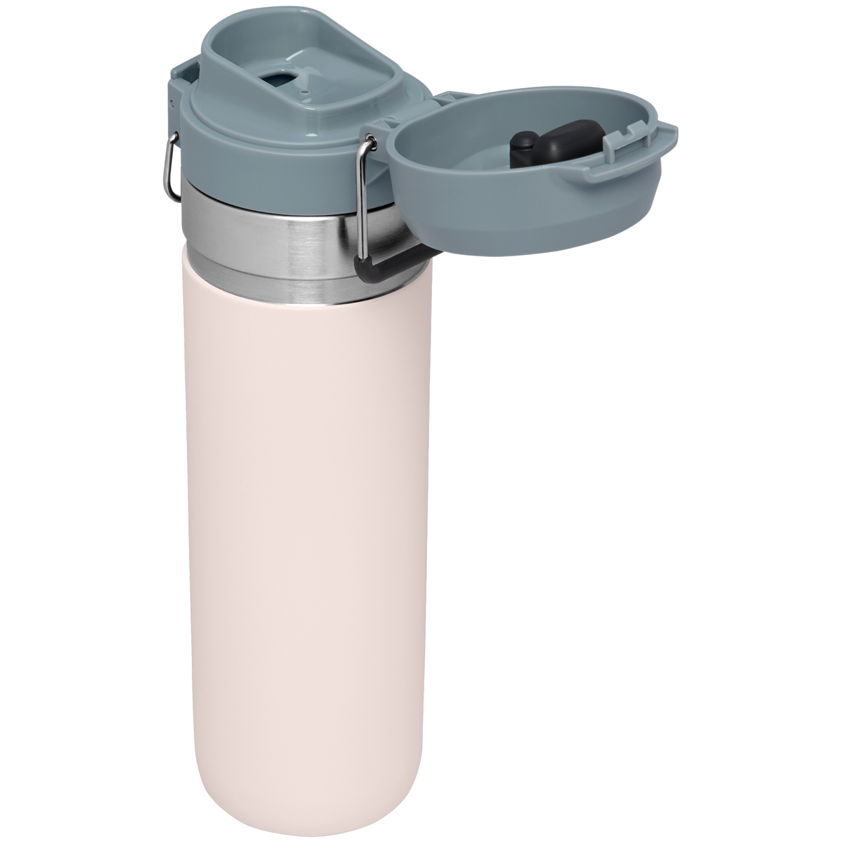 Stanley 24 OZ Quick Flip GO Water Bottle In Rose Quartz Pink
