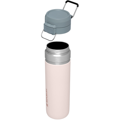 Stanley 24 OZ Quick Flip GO Water Bottle In Rose Quartz Pink